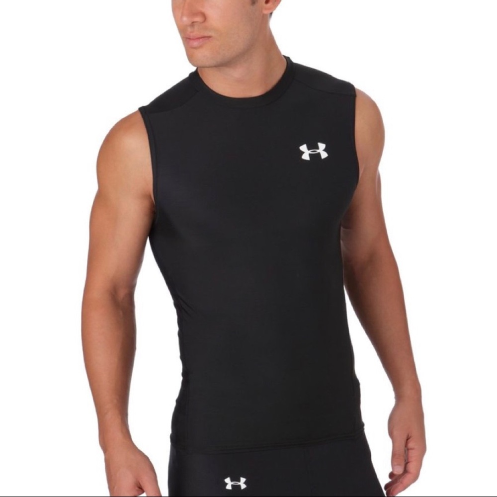 Under Armour Black Compression Sleeveless Tee